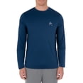 thumbnail image 1 of Guy Harvey Mens Core Solid Long Sleeve Sun Protection Navy Top, 1 of 4