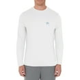 thumbnail image 1 of Guy Harvey Mens Core Solid Long Sleeve Sun Protection White Top, 1 of 4