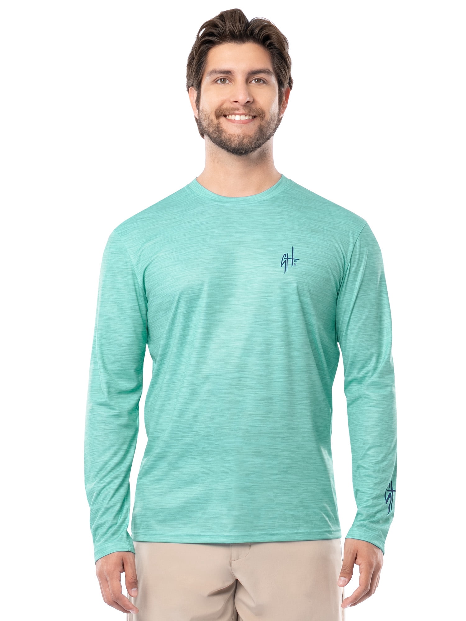 GH BY GUY HARVEY Men's Long Sleeve Sun Protection Top Sizes M-2XL