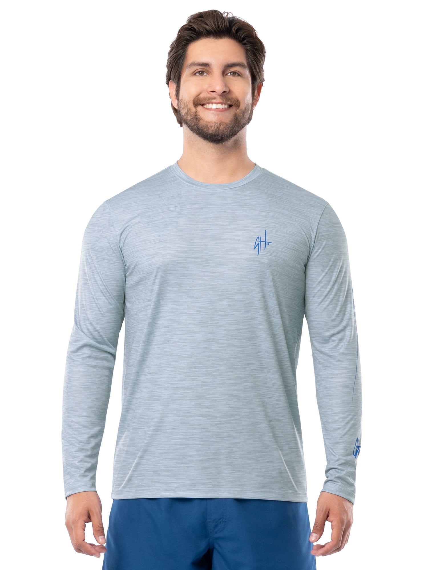 GH BY GUY HARVEY Men's Long Sleeve Sun Protection Top Sizes M-2XL