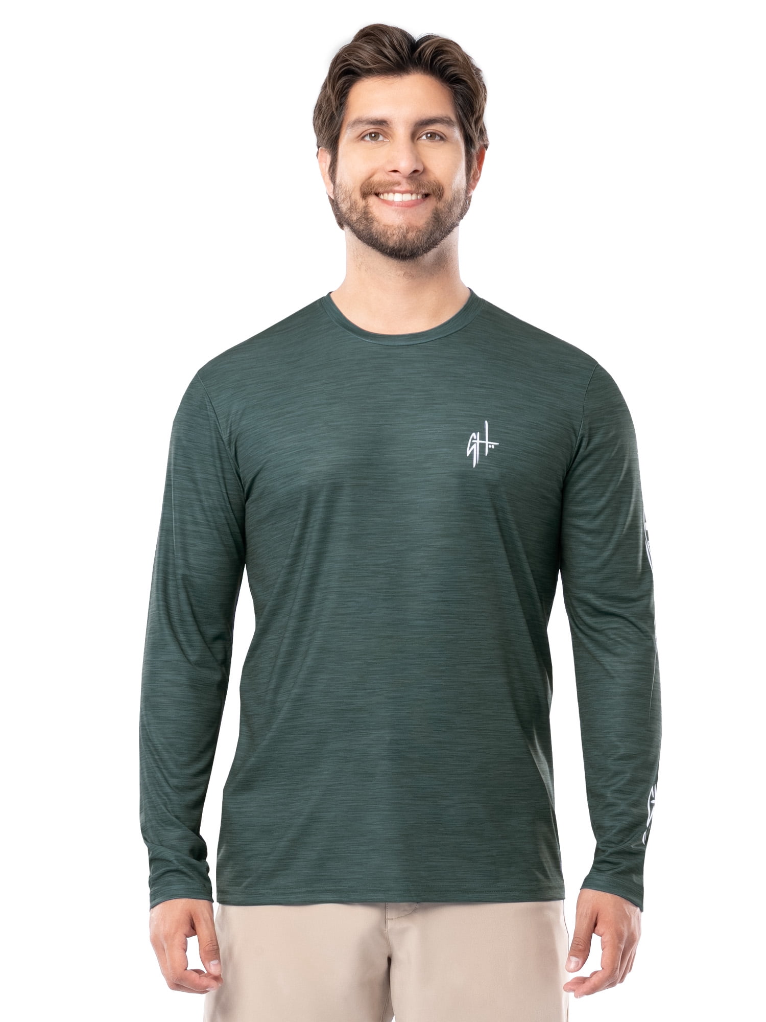 GH BY GUY HARVEY Men's Long Sleeve Sun Protection Top Sizes M-2XL