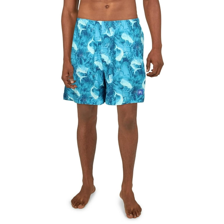 Guy Harvey Mens Printed Beachwear Swim Trunks Walmart