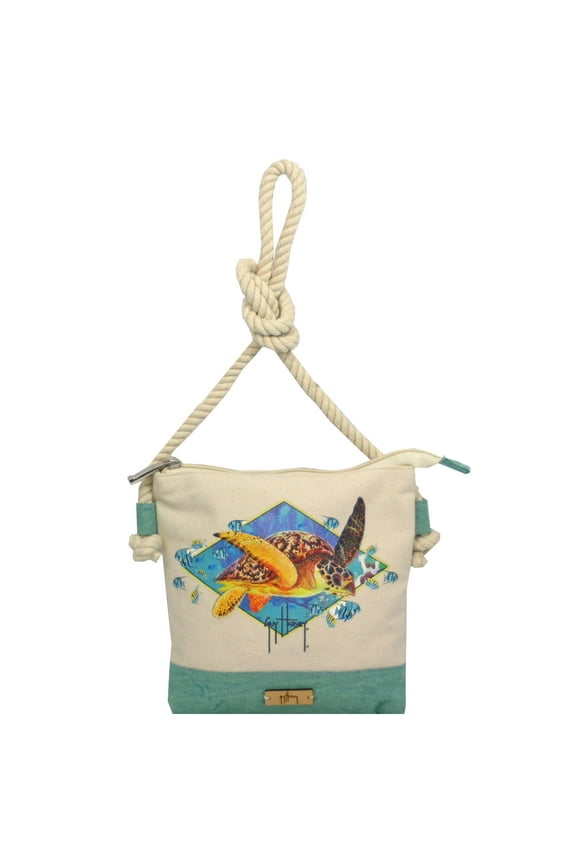 Sea Turtle Small Shoulder Bag With Rope Shoulder Strap
