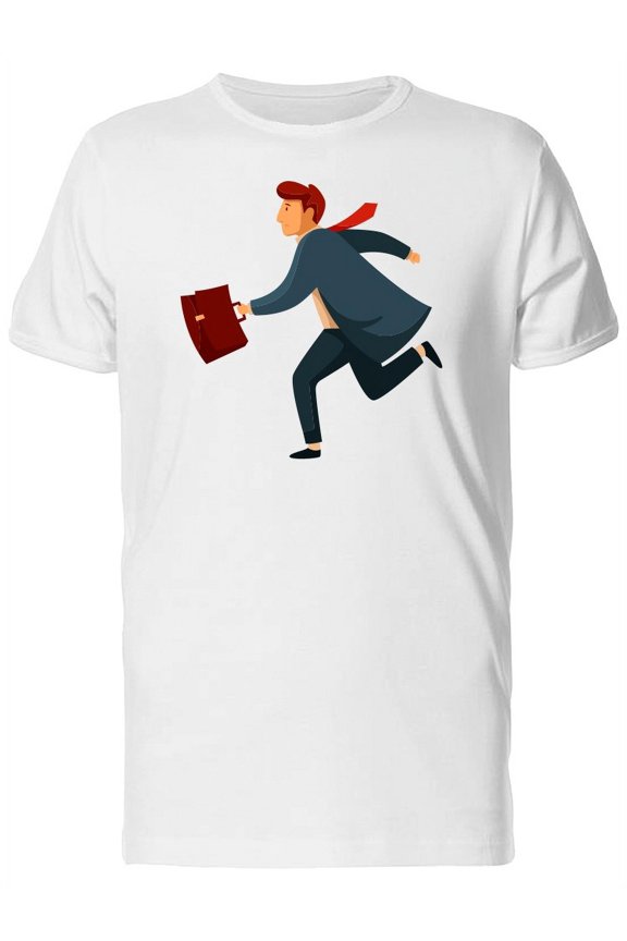 Guy In A Suit Running Tee Men's -Image by Shutterstock