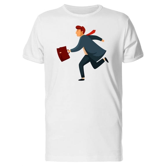 Guy In A Suit Running Tee Men's -Image by Shutterstock