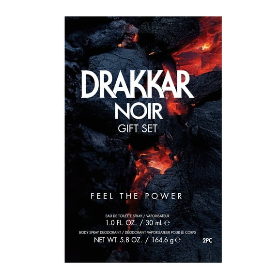 Guy Laroche Drakkar Noir Cologne Gift Set for Men, 2 Pieces