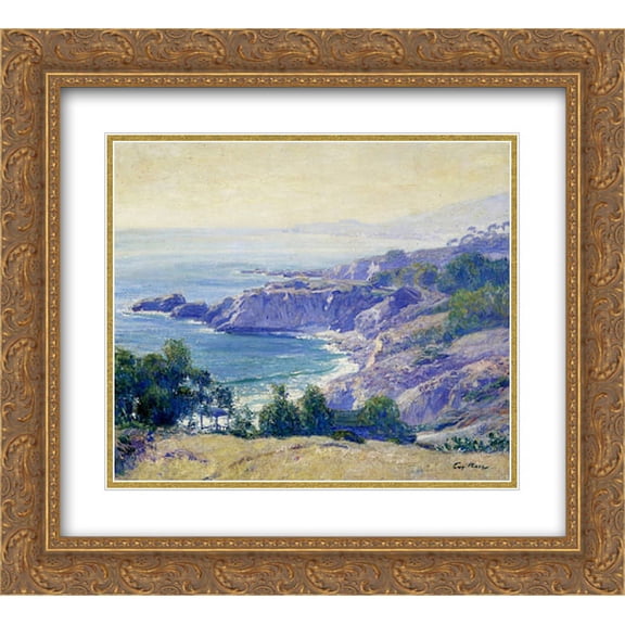 Guy Rose 2x Matted 22x20 Gold Ornate Framed Art Print 'Laguna Coast'