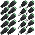 thumbnail image 1 of Guy-Tech 10 Male and 10 Female 12v DC Power Jack Adapter Connector for Led Strip CCTV Camera, 1 of 6