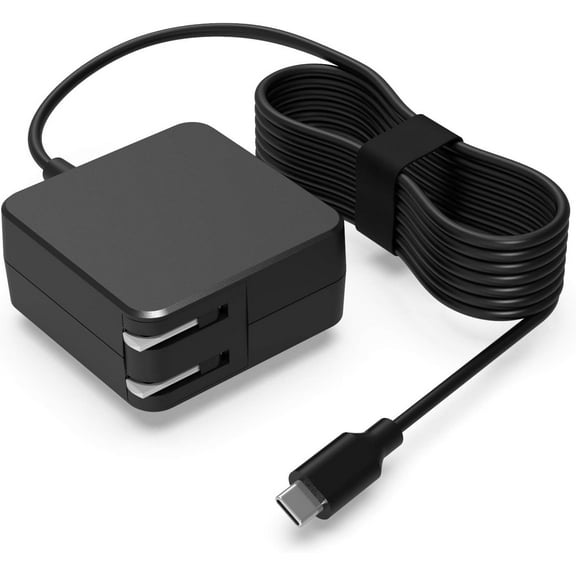 Guy-Tech 45w USB-C Ac Adapter Compatible with Lenovo 300e Chromebook 81MB005HUS Power Cord