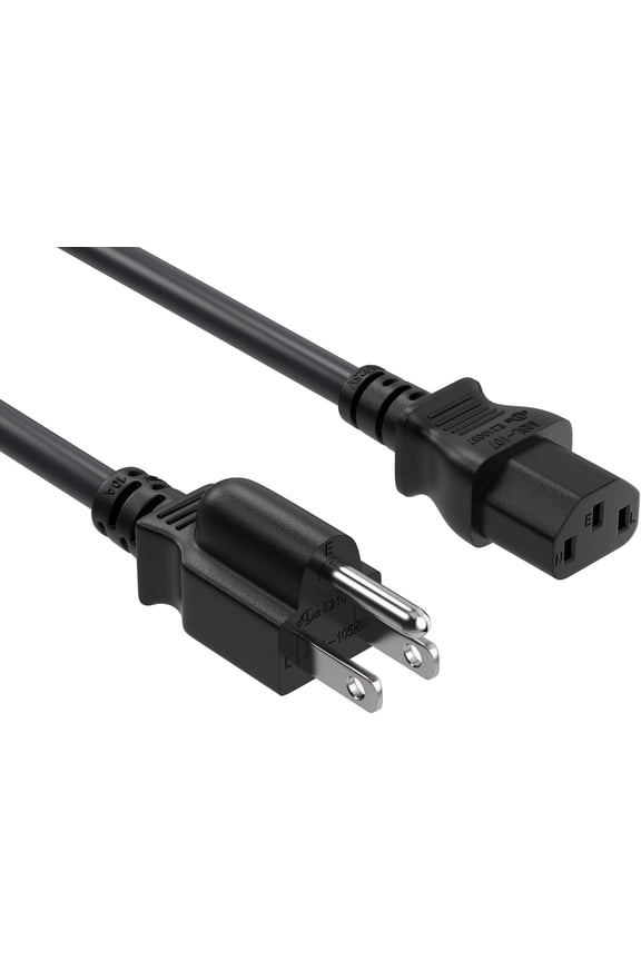 AC IN Power Cord Cable Plug Compatible with FreeMotion Treadmill Short Run E 7.7 E11.6 E20 E25 E35 E55 E95 E98 F63 F65 F80 F83 F85 S77 WE55 TT8 Reebok SpaceSaver RL Elliptical RL 645 RL 900