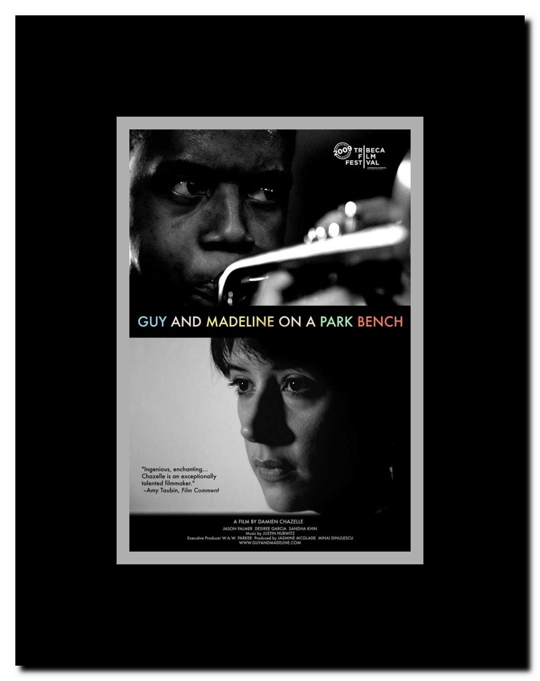 Guy and Madeline on a Park Bench Framed Movie Poster