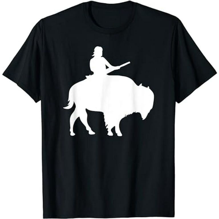 Guy On A Buffalo Silhouette T-Shirt Guy On A Buffalo Silhouette T-Shirt