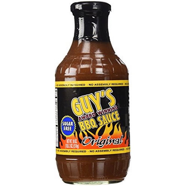 Guy's Award Winning Sugar Free BBQ Sauce 18 oz (Original)