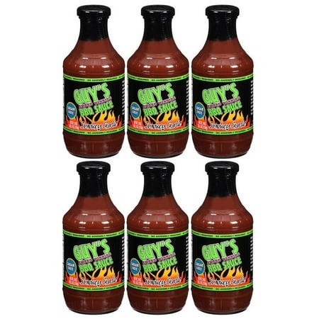 Guy's Award Winning Sugar Free BBQ Sauce (18oz) Size: 6-Pack, Flavor: Smokey Garlic