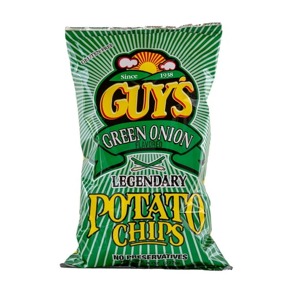 Guy s Snacks Green Onion Bag Potato Chips, 8oz
