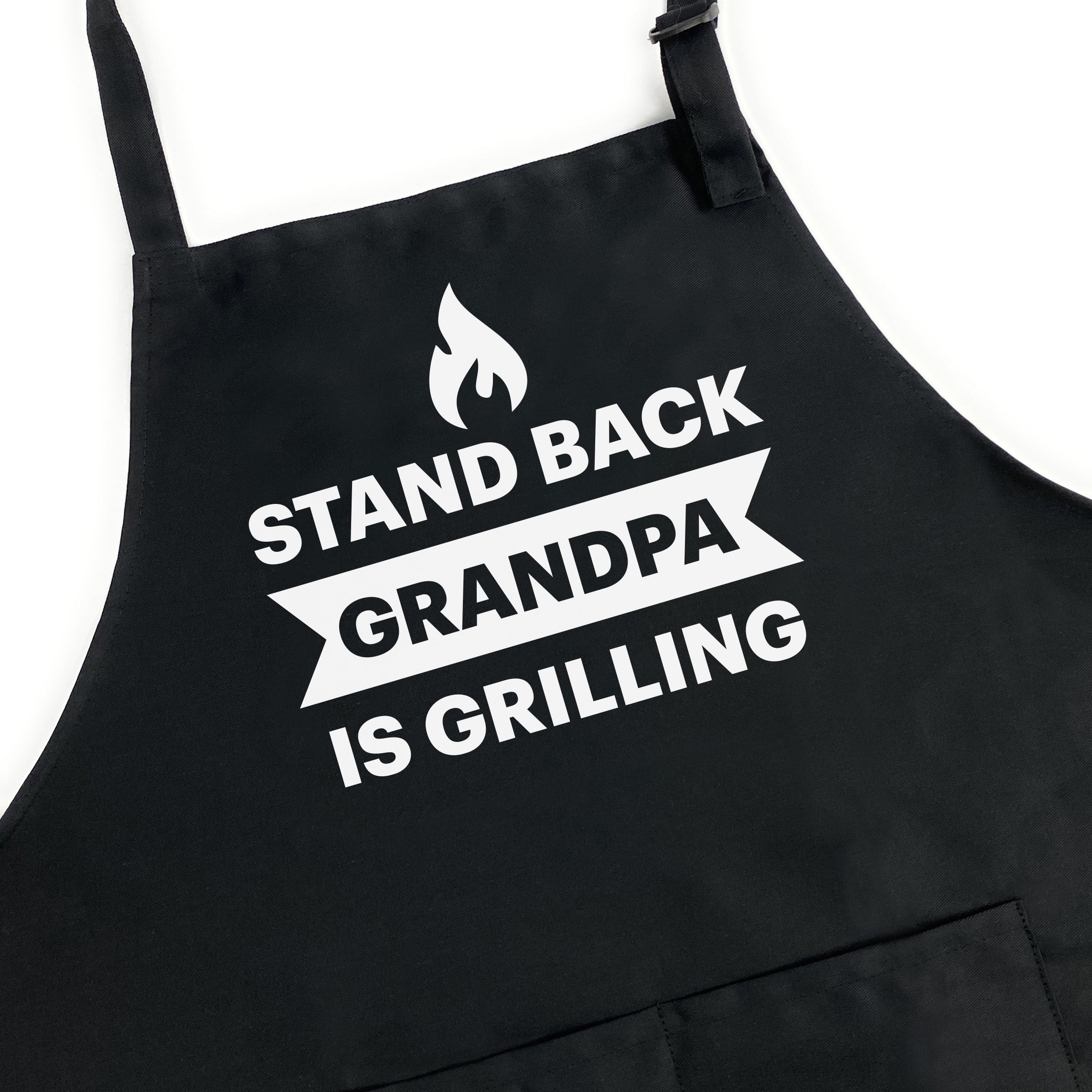 Qweryboo Funny Dad Grilling Aprons for Men, BBQ Grill King Chef Apron, Kitchen Cooking Apron for Gifts(Grill 1)