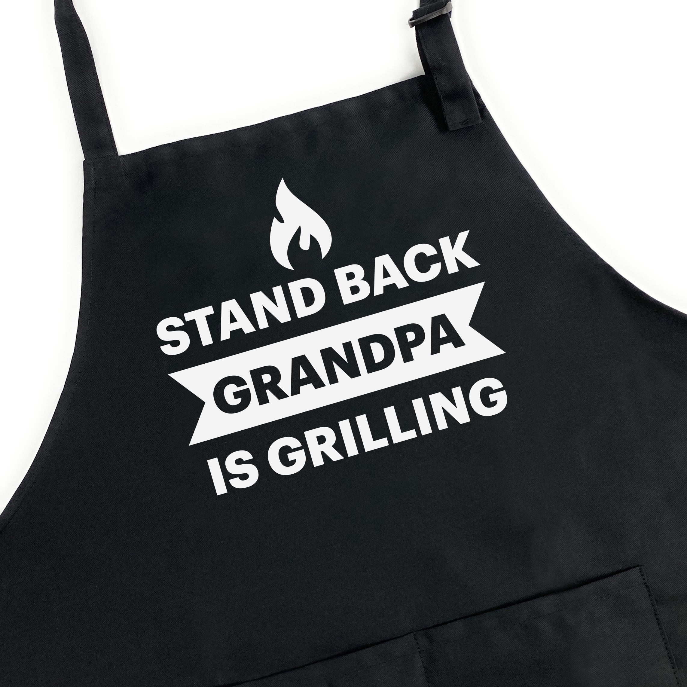 Funny Cooking Apron Stand Back Novelty Kitchen Black Aprons For Women And  Men