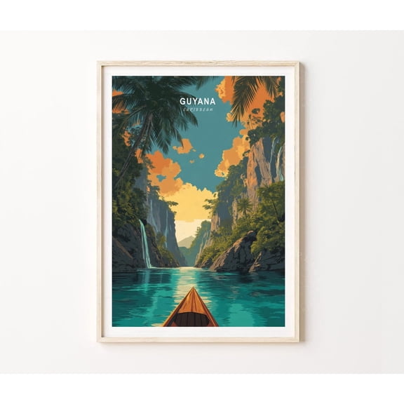 Guyana Caribbean Tropical River Nature Wall Decor Home Decor