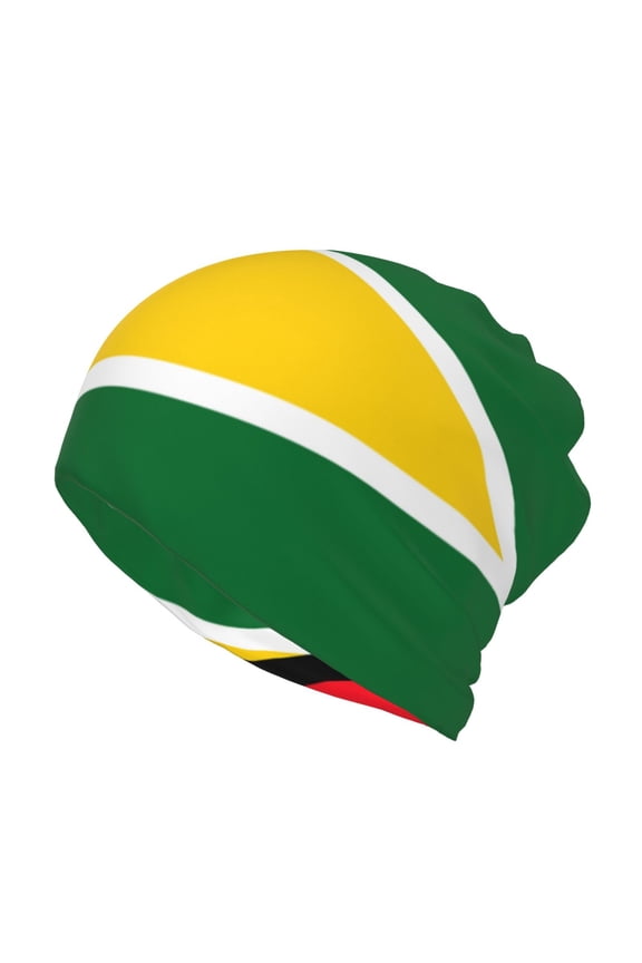Guyana Flag Beanie Skull Cap Lightweight Hip Hop Dwarf Hat Beanie Hat For Women Men