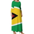 thumbnail image 1 of Guyana Flag Long Sleeved Dress women clothes luxury woman party dress dresses for women 2024, 1 of 6