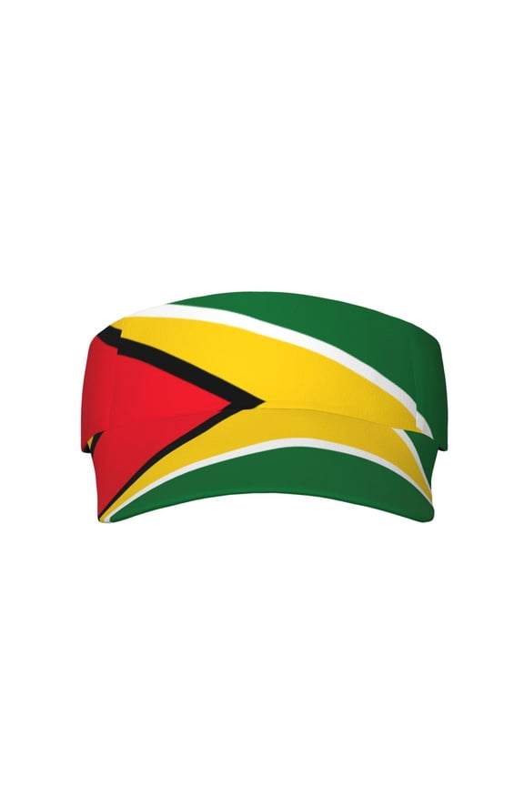 Guyana Flag Sport Visor Hats Sun Protection Outdoor Activity For Women Men