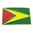 thumbnail image 1 of Guyana Georgetown Guyananian Flag Caribbean Belt Buckle Nation Square Metal New, 1 of 2