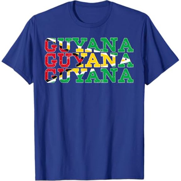 Guyana Guyanese Flag Sports Lovers T-Shirt Unisex Full Size S-5XL
