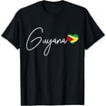 thumbnail image 1 of Guyana Heart Pride Guyanese Flag T-Shirt, 1 of 6