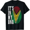 thumbnail image 1 of Guyana It's In My DNA Pride Guyanese Flag Roots Men Women T-Shirt, 1 of 5