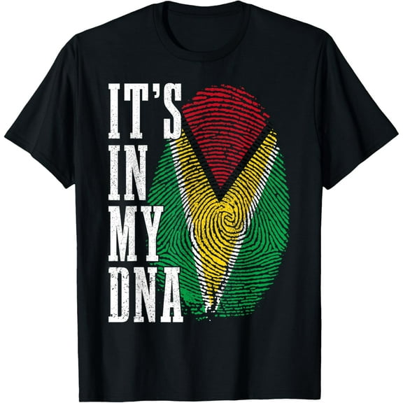 Guyana It's In My DNA Pride Guyanese Flag Roots Men Women T-Shirt
