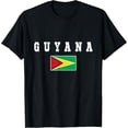 thumbnail image 1 of Guyana T-shirt Guyanese Tee Flag souvenir Gift Georgetown T-Shirt mens t shirt，black，women，funny，misfits，men，journey, 1 of 4