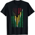 thumbnail image 1 of Guyana USA - Pride Guyana American Flag T-Shirt, 1 of 6