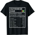 thumbnail image 1 of Guyanese Dad, Nutrition Facts Shirt Fathers Day Hero Gift T-Shirt, 1 of 3