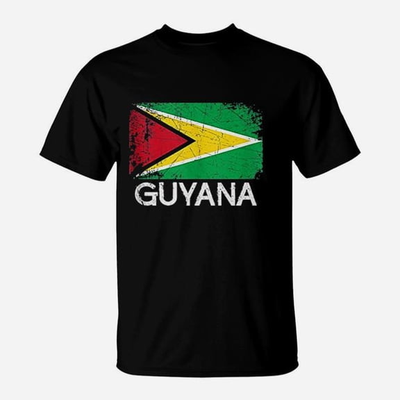 Guyanese Flag Design Made In Guyana Gift TShirt