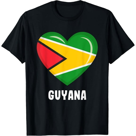Guyanese Flag Graphic T-Shirt National Pride Soft Cotton Blend