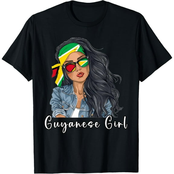 Guyanese Woman Products Flag Uniform Girl Guyana T-Shirt
