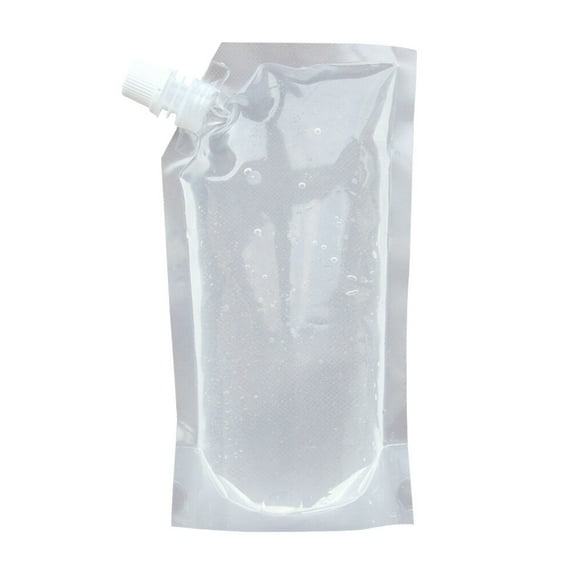 LABSERRON Travel Drinking Flask Transparent Beverage Bag 10Pack