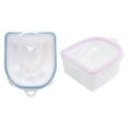 thumbnail image 1 of LABSERRON Nail Soak Bowl for Manicure Use Made of PVC Assorted Color Portable and Lightweight 2 Pieces, 1 of 10