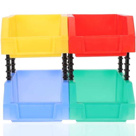 LABSERRON Storage Bins For Shelves Green Rectangular Design