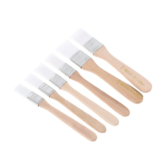 LABSERRON Nylon Chip Brush 6Pcs For Paint Touchups