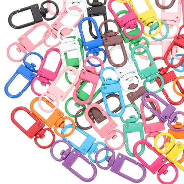 Guyelim clip keychain 50Pcs Swivel Clasp Zinc Alloy Lobster Claw Clasps Lanyards Trigger Snap Hooks Mixed Color