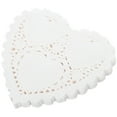 thumbnail image 1 of Guyelim dollies for plates 300Pcs Paper Doilies Heart Shape Paper Doilies Cake Dessert Packaging Pads Tableware Decoration 4inch, 1 of 10