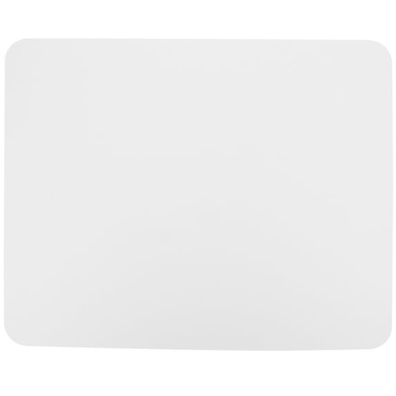 White PU Desk Mat for Home Use Wear Resistant Non Slip Keyboard Mouse Pad 1 Piece