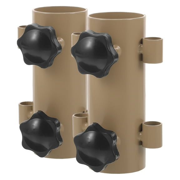 Guyelim parasol holder 2pcs Camping Tent Rod Base Tent Rod Fixed Holder Garden Parasol Stand Portable Tent Pole Storage Base