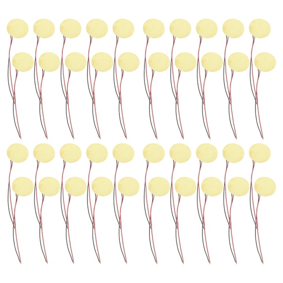 Guyelim piezo discs 40pcs Piezo Discs Sound Sensors Guitar Buzzer Acoustic Instruments Accessories