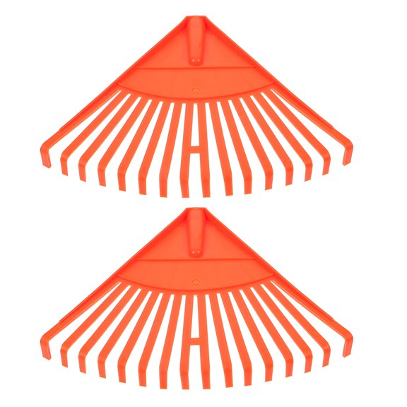Guyelim rake for leaves 2Pcs Plastic Gardening Shrub Rake Sanitation Leaf Rake Cleaning Leaf Rake for Lawns Clean