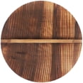 thumbnail image 1 of Guyelim wok lid 14 inch Wooden Wok Lid Kitchen Thick Wood Pot Cover with Ergonomic Handle Vintage Pot Cover, 1 of 10