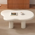 thumbnail image 1 of Guyii Cream Cloud Coffee Table, Modern Irregular Coffee Table for Living Room, Office, Cream White, 1 of 11