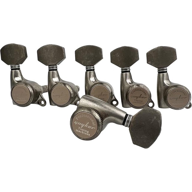 Guyker Rust Color Guitar Locking Tuners, Tuning Key, Machine Head (6