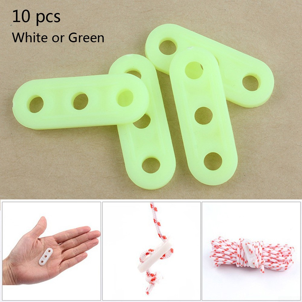 Guyline Runners Plastic Random color Tensioners Tightener 10pcs Awning